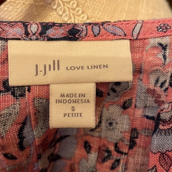 J. Jill Vibrant Pink and Purple Patterned Midi Dress - Picture 8 of 9